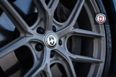 Antigua Blue Audi e-tron with HRE P101SC Wheels in Frozen Stone Clear Image 12