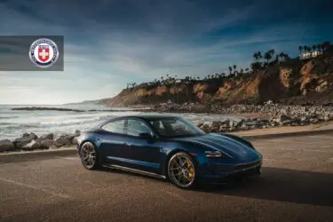 Porsche Taycan Turbo S with HRE P101SC Wheels in Brushed Dark Clear