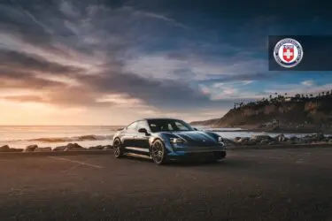 Porsche Taycan Turbo S with HRE P101SC Wheels in Brushed Dark Clear