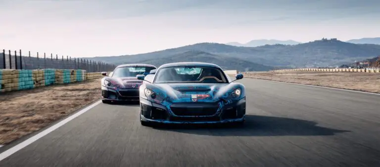 Rimac Takes Its Two Of Its C_Two Prototypes To A Racetrack