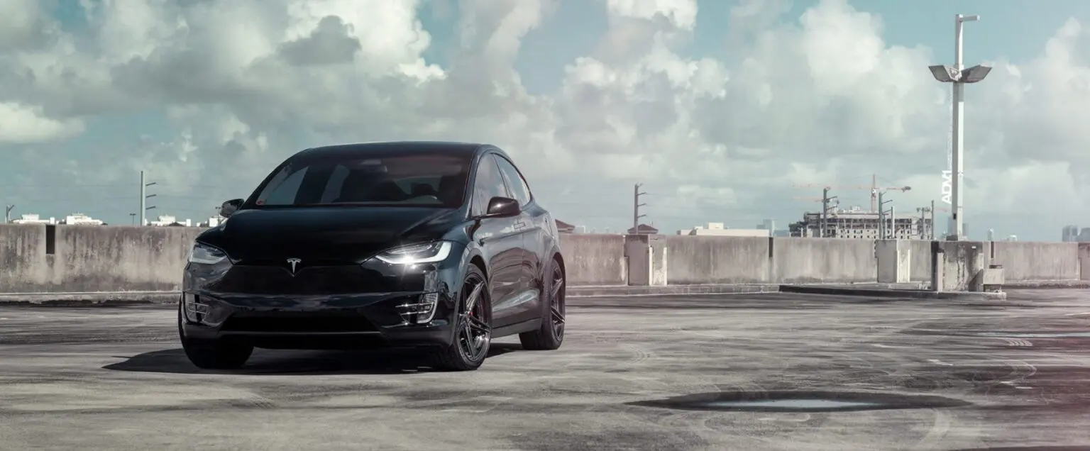 Solid Black Tesla Model X Gets ADV.1 Advanced Series Wheels