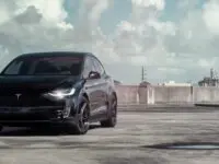 Solid Black Tesla Model X Gets ADV.1 Advanced Series Wheels