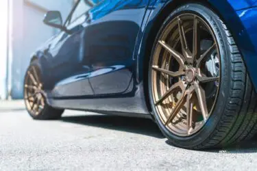Deep Blue Metallic Tesla Model 3 Dual Motor With ADV.1 Wheelsrket-wheels-adv1-b