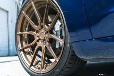 Deep Blue Metallic Tesla Model 3 Dual Motor With ADV.1 Wheels