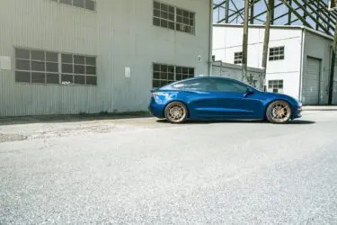 Deep Blue Metallic Tesla Model 3 Dual Motor With ADV.1 Wheels-wheels-adv1-j