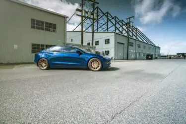 Deep Blue Metallic Tesla Model 3 Dual Motor With ADV.1 Wheels