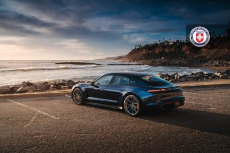 Porsche Taycan Turbo S with HRE P101SC Wheels in Brushed Dark Clear