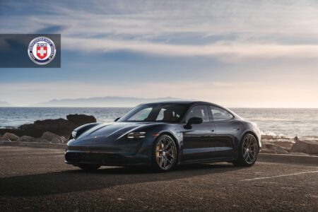 Porsche Taycan Turbo S with HRE P101SC Wheels in Brushed Dark Clear