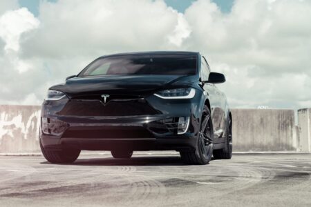 Solid Black Tesla Model X – ADV.1 Advanced Series Wheels