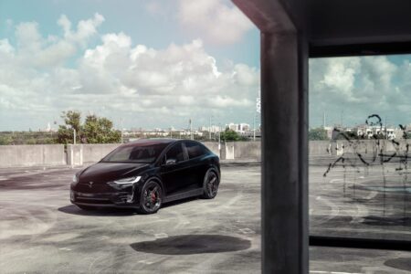 Solid Black Tesla Model X – ADV.1 Advanced Series Wheels