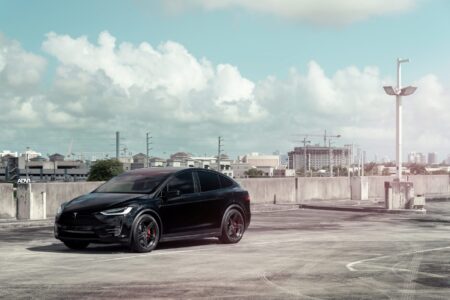 Solid Black Tesla Model X – ADV.1 Advanced Series Wheels