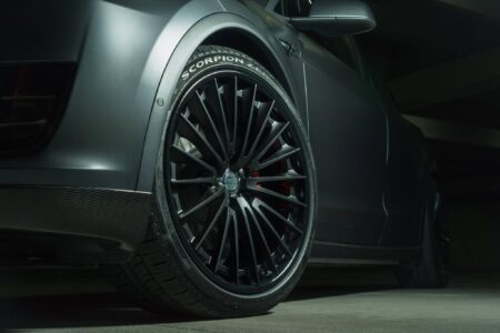 Midnight Silver Tesla Model X With HRE S209 Wheels In Satin Black
