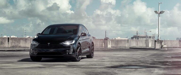Solid Black Tesla Model X Gets ADV.1 Advanced Series Wheels