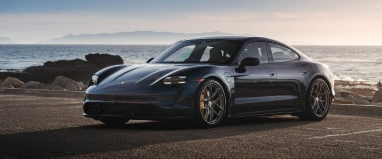 Porsche Taycan Turbo S with HRE P101SC Wheels in Brushed Dark Clear