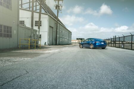 Deep Blue Metallic Tesla Model 3 Dual Motor With ADV.1 Wheels-adv1-g