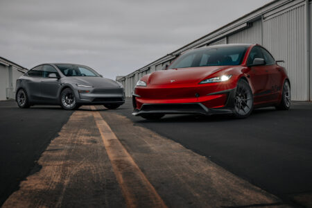 Red Rocket Tesla Model 3 Performance Highland and Model Y Juniper on UP-RW Road Warrior Wheel by Unplugged Performance 1920px (10)