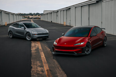 Red Rocket Tesla Model 3 Performance Highland and Model Y Juniper on UP-RW Road Warrior Wheel by Unplugged Performance 1920px (11)