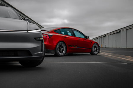 Red Rocket Tesla Model 3 Performance Highland and Model Y Juniper on UP-RW Road Warrior Wheel by Unplugged Performance 1920px (14)