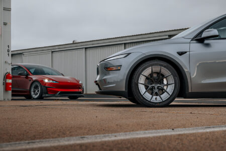 Red Rocket Tesla Model 3 Performance Highland and Model Y Juniper on UP-RW Road Warrior Wheel by Unplugged Performance 1920px (16)