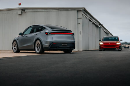 Red Rocket Tesla Model 3 Performance Highland and Model Y Juniper on UP-RW Road Warrior Wheel by Unplugged Performance 1920px (6)