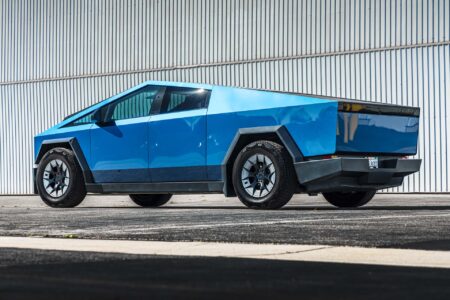 Blue-Metallic-Wrapped-Tesla-Cybertruck-on-UP-Forged-UP-RW-Wheels-2