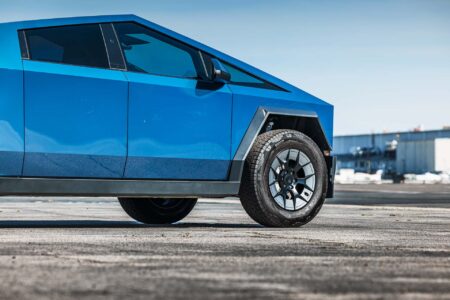Blue-Metallic-Wrapped-Tesla-Cybertruck-on-UP-Forged-UP-RW-Wheels-7