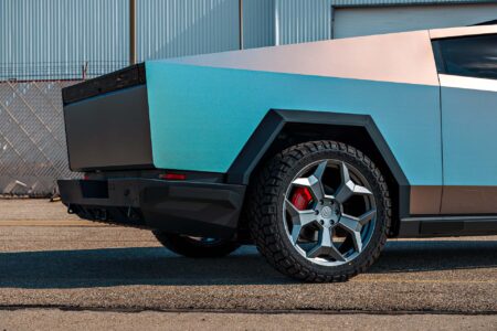 Tesla-Cybertruck-UP-Forged-CYBRSPOKE-24-Inch-Satin-Black-Wheels-and-UP-INVINCIBLE-Steel-Bumpers-and-Rock-Sliders-1920px-Blog-Image-6