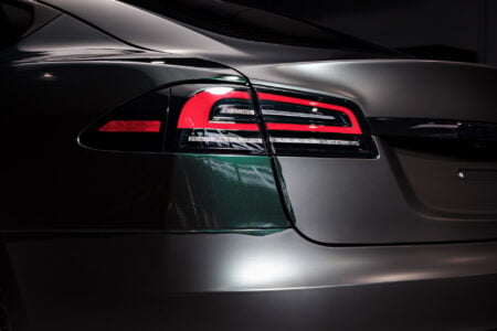Matte Platinum Dark Sage 2026 Tesla Model S Plaid Wrap By Bulletproof Auto Spa Image 20