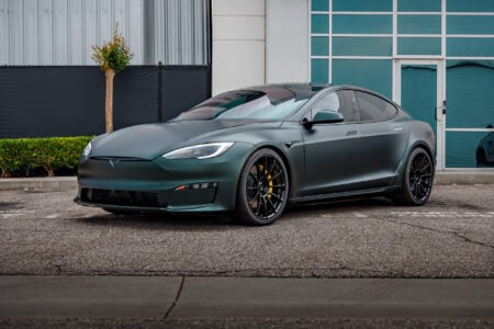 Matte Platinum Dark Sage 2026 Tesla Model S Plaid Wrap By Bulletproof Auto Spa Image 30