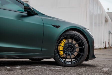 Matte Platinum Dark Sage 2026 Tesla Model S Plaid Wrap By Bulletproof Auto Spa Image 33