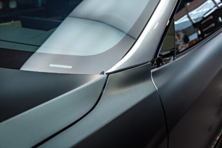 Matte Platinum Dark Sage 2026 Tesla Model S Plaid Wrap By Bulletproof Auto Spa Image 4